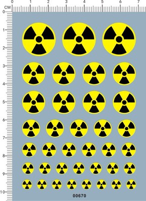 00670  核设施 模型车水贴纸