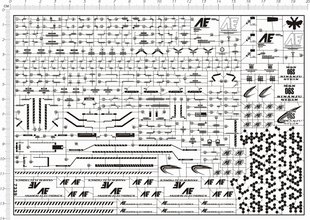 7339-@1802 MG Sinanju Stein Ver.Ka 卡版新安洲原石gd金属贴纸1