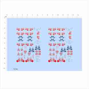 79746模型水贴dlx全身火焰纹擎天柱红蓝色改尺寸比例定制打印2404