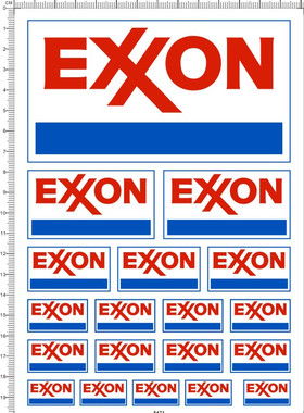 5471-n22 exxon mobil 模型水贴 （需自行围边裁剪）