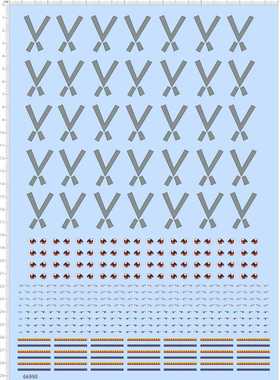 66990整版胶V龙兽比例模型人偶眼睛水贴纸定做订做定制工艺水转印