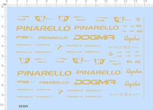 68369整版胶1/7 PINARELLO DOGMA威金斯纸模模型水贴纸适用于现货