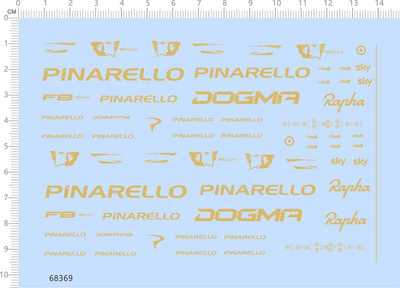 68369整版胶1/7 PINARELLO DOGMA威金斯纸模模型水贴纸适用于现货