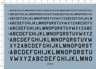 胶USSAAF 整版 Z97 现货 美国美军字体模型水贴 FONTS 61674