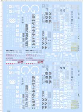 67606整版胶TR NA PG EFSF GM NA UNE GD模型敢达水贴敢达水贴