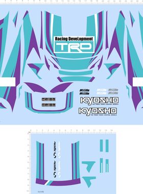 76147整版水贴丰田学战都市1/18 racing development mhs 2311