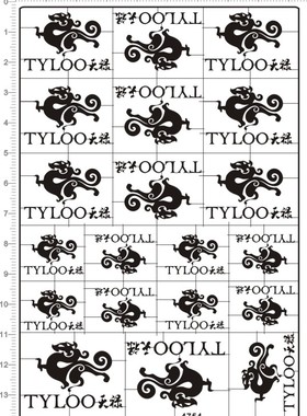 4754-W28 tyloo 天禄金属贴