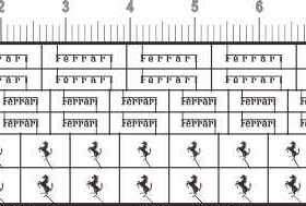 65570奔马法拉利比例模型车蚀刻工艺背胶剪纸金属贴定做订做定制