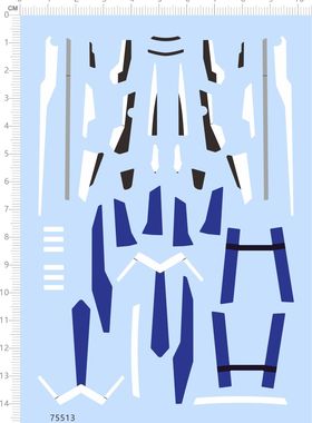 75513 ACKS MC-07 VFG VF-25G -1超时空要塞模型水贴定制打印2310