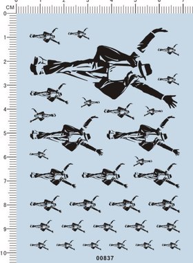 00837-117#流行天王-迈克尔杰克逊Michael Jackson模型车水贴现货