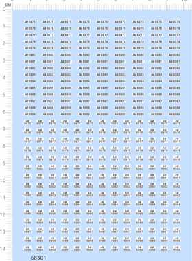 68301整版胶1/64中国香港Tiny澳门汽车模型车牌水贴纸AM6978 6984