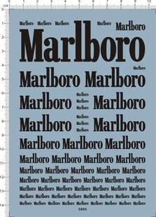 5865-  Marlboro 万宝路 模型车水贴纸