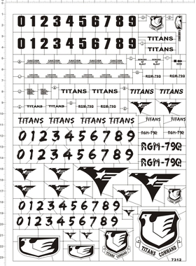 7312-@109 PG RGM-79Q GM Quel 吉姆镇暴型gd金属贴纸