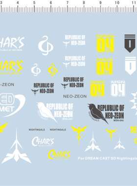 1699-Z151 SD MSN-04II NIGHTINGALE 夜莺模魂真悟gd水贴2