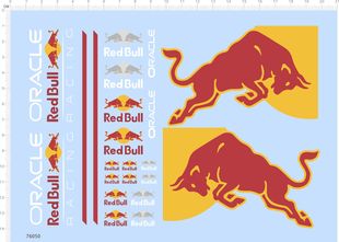 76050整版水贴 ORACLE适用于Bull牛法拉利模型车水贴定制打印2311