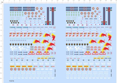 75978整版水贴 1/43 马天尼蓝宝坚尼牛法拉利gulf gtr模型车2311