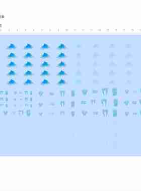 85073毛毛手办蓝色色TIMAO模型水贴可撕膜不干胶独立胶位阴现货