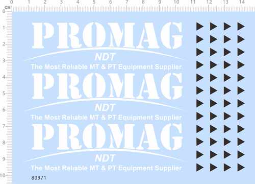 80971整版胶 PROMAG NDT The Most Reliable MT&PT Equipment Su