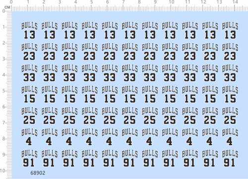 68902整版无比例芝加哥公牛队BULLS球衣23号码适用于签名英文现货