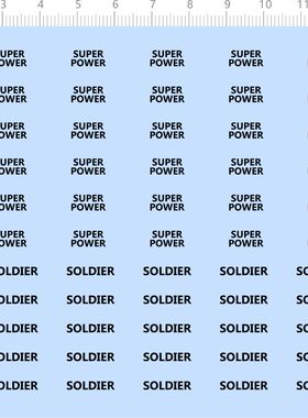 76879整版 SOLDIER SUPER  POWER  水贴纸 定制打印 模型现货
