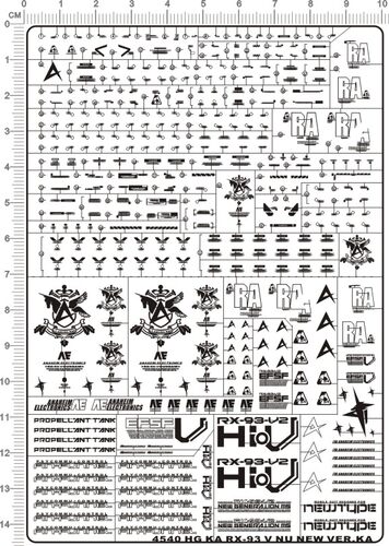 4540-@402 HG RX-93 v nu new Ver.ka KA卡牛gd金属贴