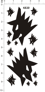 灰狼 Wolf gd金属贴纸111 Gray 4830@225