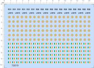 700舰载机国旗水贴纸标签定做订做定制模型 70019整版 胶印度国旗1