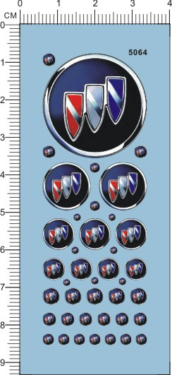 5064-A2515 BUICK别克模型车车标水贴