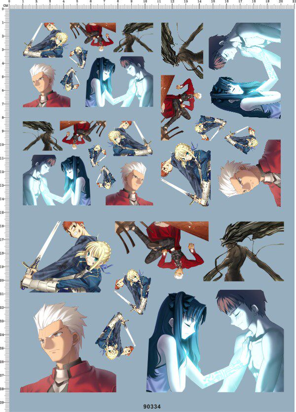 90334 fate zero 魔术师 痛车去底水贴 a4纸