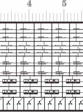 70137背胶金属贴 银色 无比例 HKSS 三菱 LANCER EVOLUTION EVO
