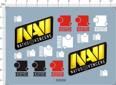 61729  zowie navi natus vincere 键盘鼠标水贴纸