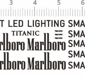 72361整版胶 Marlboro LIGHTING SMART LED 模型水贴