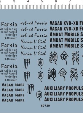 60729-315# HG AGE 20 FARSIA XVB-XD 法尔西娅gd水贴111