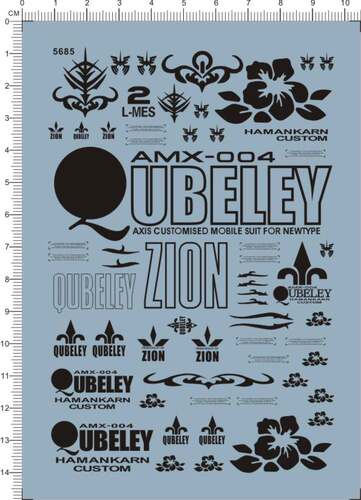 5685  MG AMX-004-3 QUBELEY 卡碧尼 gd水贴22