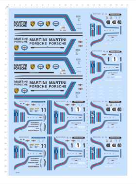 82108比例1/64模型车水贴马天尼保时捷独立胶位可撕膜不干胶2405
