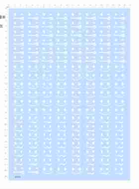 84458盲盒手办小丑脸眼睛星星嘴巴模型水贴可撕膜不干胶现货