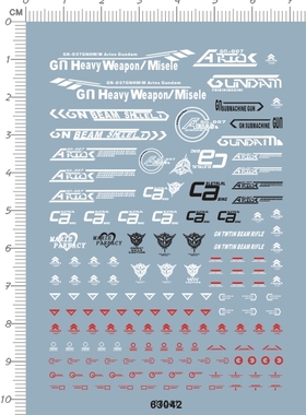 63041-10910 HG GNHW-B Seravee 全装备炽天使最终装备gd水贴纸11