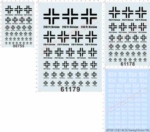 00755 61178 61179 21st division德国3SS.Totenkopf虎式tank现货