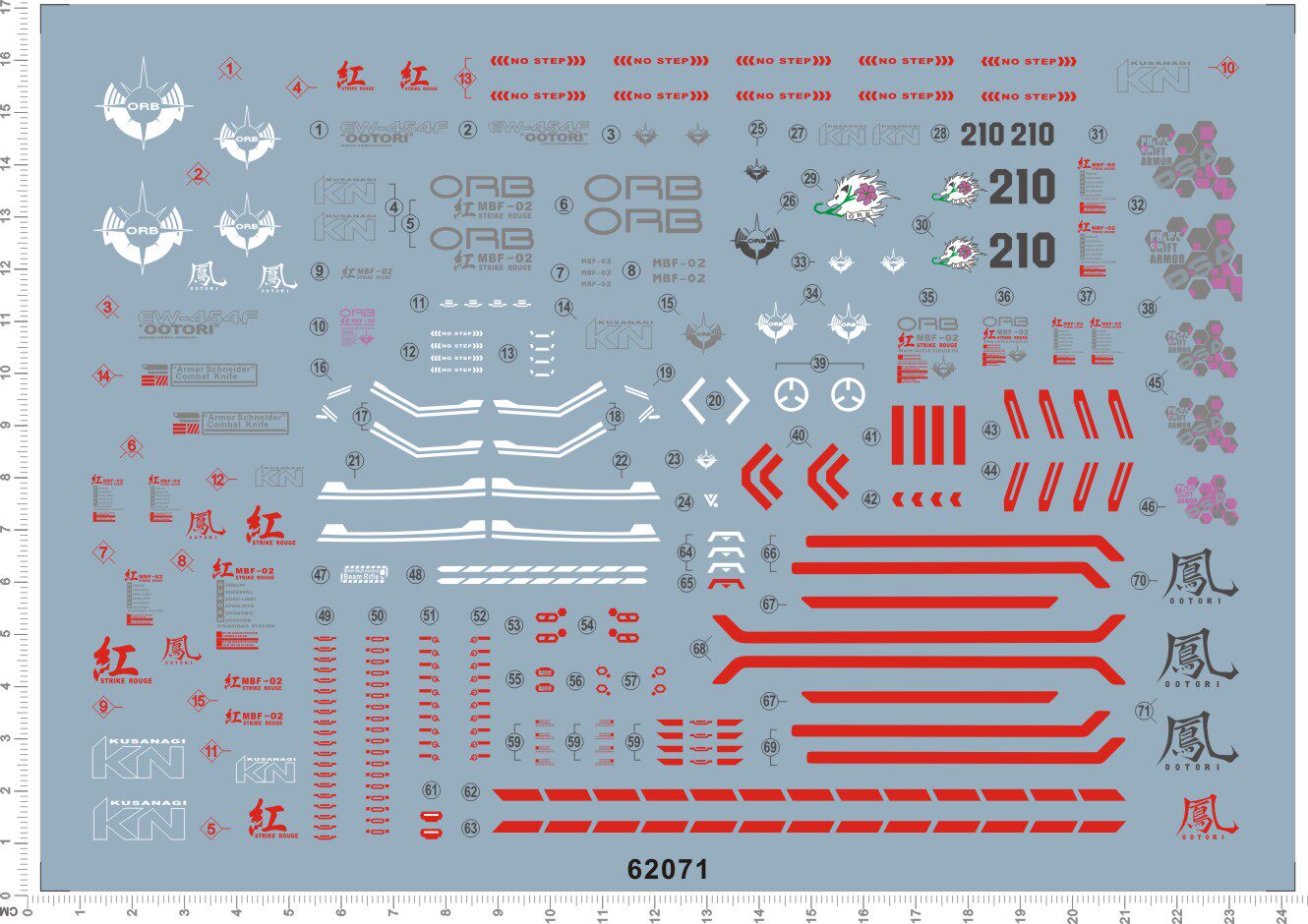 62071-B306 PG HD Strike Rouge Ver.RM 嫣红强袭+凤装备gd水贴11