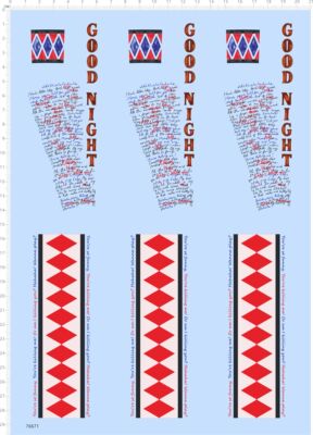 76671整版 GOOD NIGHT 模型定制打印2312水贴纸