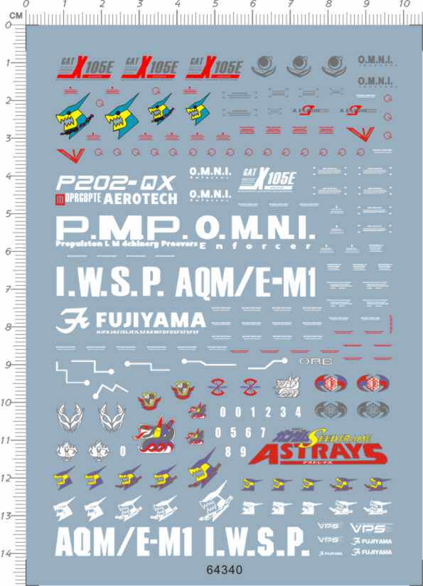 64340  MG Lukas's Strike E + IWSP 强袭E型gd水贴纸2