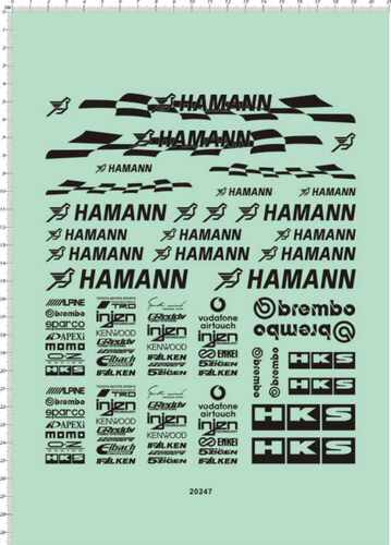 20247 hamann 碟刹刹车钳hkss alpine momo 1:10 1:12 贴纸