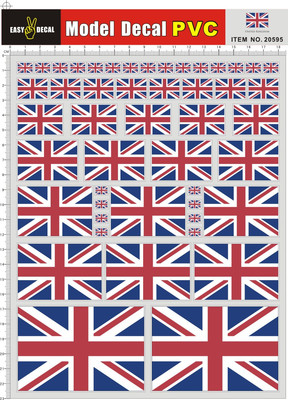 20595-A40819 英国 United Kingdom PVC遥控车壳不干胶贴纸111