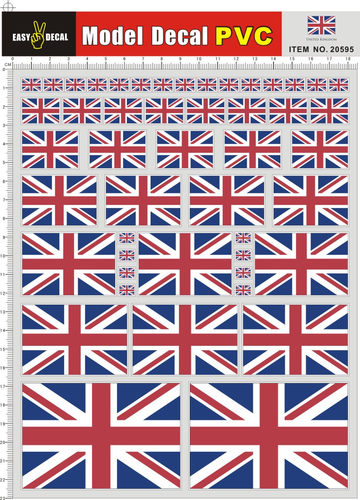 20595-A40819 英国 United Kingdom PVC遥控车壳不干胶贴纸111