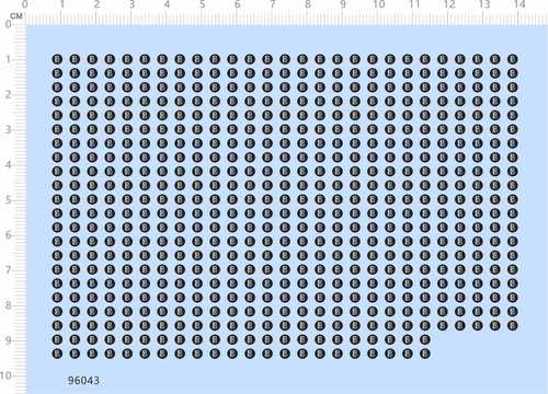 96043整版胶ICQ水贴纸英文名个性签名铭牌娃娃公仔手办盲盒标签A6