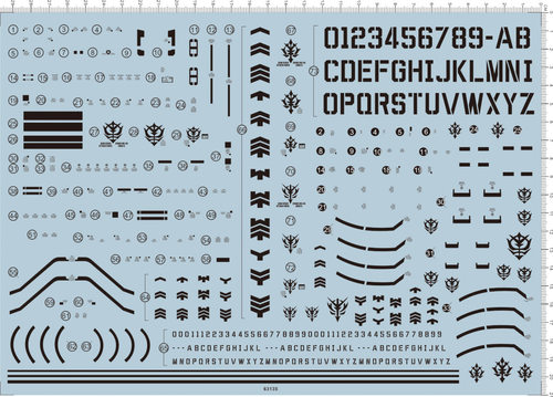 63135-B302 PG MS-06F 渣古 扎古Ⅱ 量产型 绿扎古gd水贴纸11