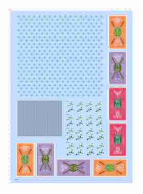 82039手办模型水贴忍者神龟集中尊敬战斗A21披风圆点A3纸尺寸现货