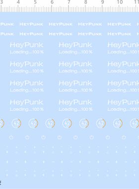 72092整版胶 HEY PUNK 模型水贴
