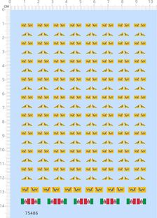 75486 1-700 船舶模型 北洋水师提督舰队黄龙旗船模水贴2310