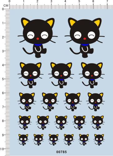 00785  凯蒂猫-Chococat巧克力猫 模型车水贴纸
